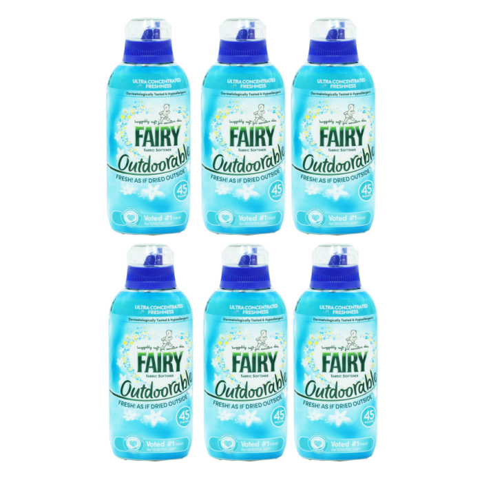 Fairy Outdoorable Fabric Softener Liquid 45 Washes 630 ml - Pack of 6