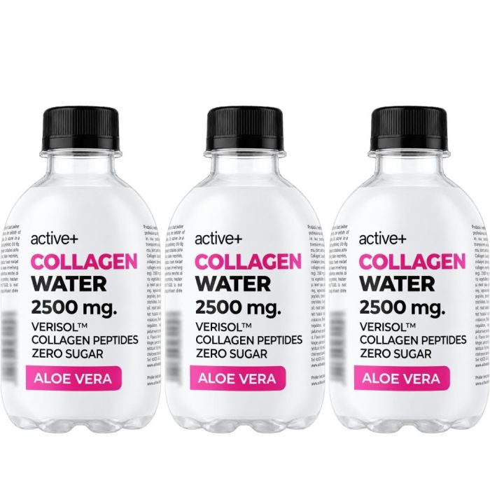 Active+ Collagen Water 2500mg Aloe Vera 240ml - Pack of 3