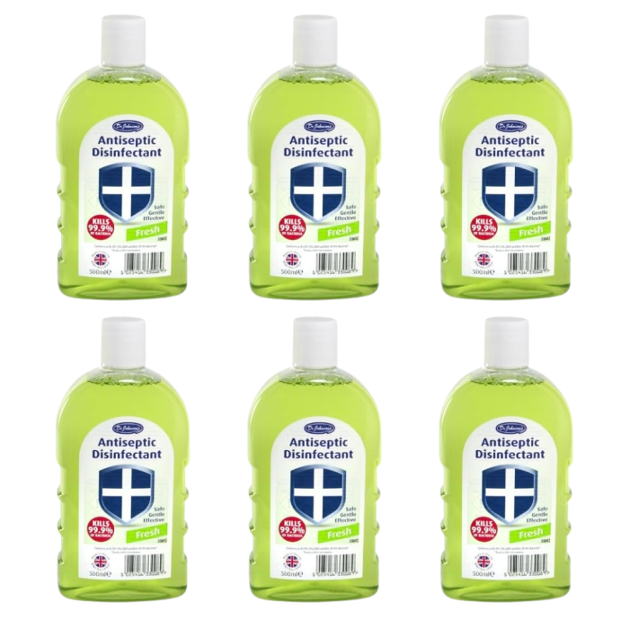 Dr Johnsons Fresh Antiseptic Disinfectant 500ml - Pack of 6