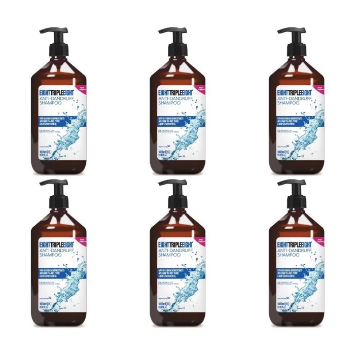 Eight Triple Eight Anti-Dandruff Shampoo 1L - Pack of 6