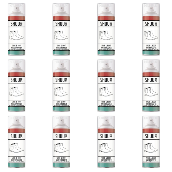 Shuu Care Shoe & Boot Waterproofer Spray 300ml - Pack of 12