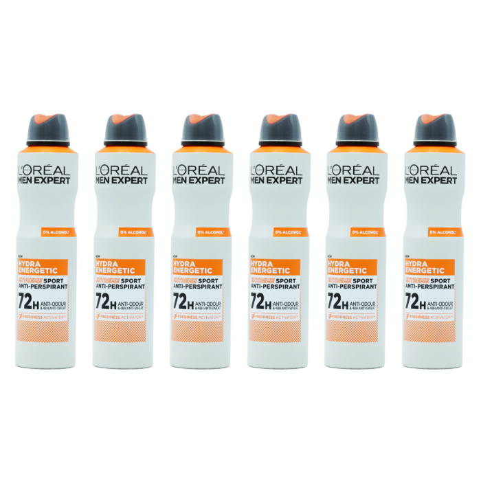 L’Oréal Men Expert Hydra Extreme Sport Anti-Perspirant 200 ML - Pack of 6