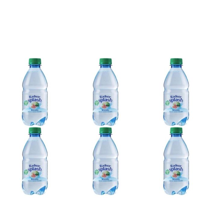 Radnor Splash Watermelon Sparkling Flavoured Spring Water 330ml - Pack of 6