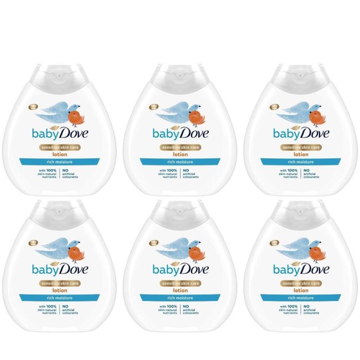 Dove Baby Rich Moisture Body Lotion 200ml - Pack of 6