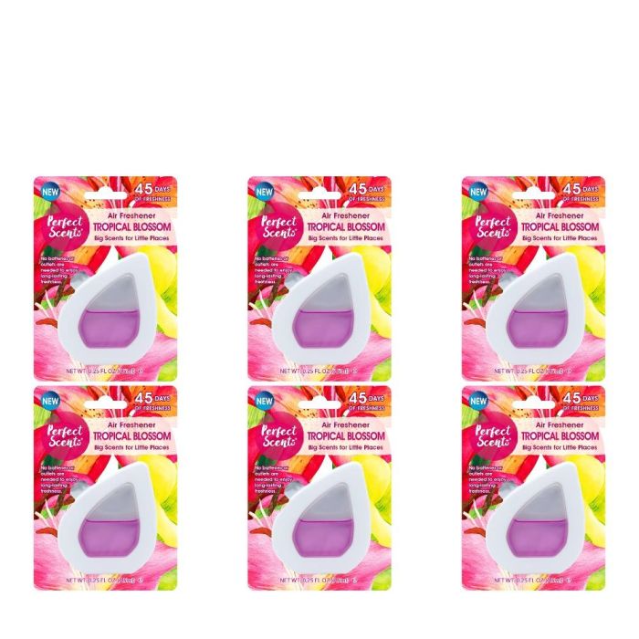 Perfect Scents Tropical Blossom Air Freshener 7.5ml - Pack of 6