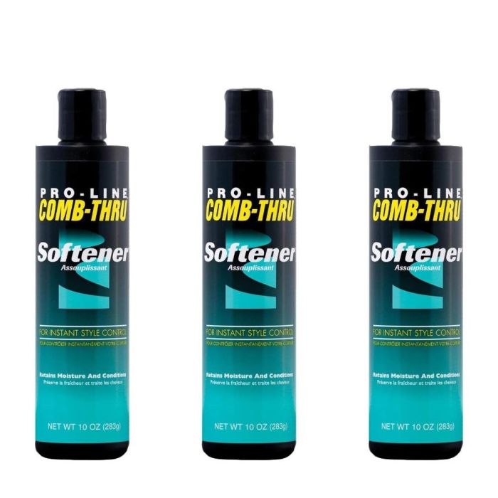Pro Line Comb Thru Softner 10oz - Pack of 3