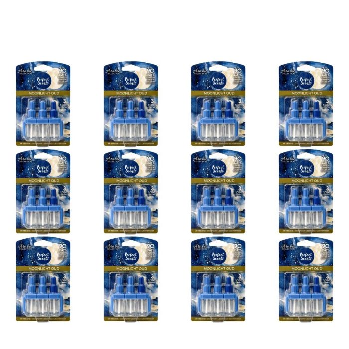 Perfect Scents Moonlight Oud Air Freshener 3 Refill 20ml Per Pack - Pack of 12