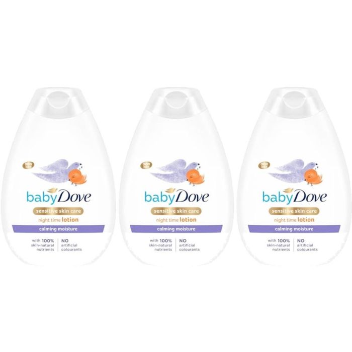 Baby Dove Calming Moisture Night Time Lotion 400ml - Pack of 3