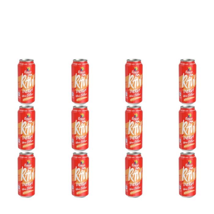 Rubicon Raw Peach & Apricot Energy Drink 500ml - Pack of 12