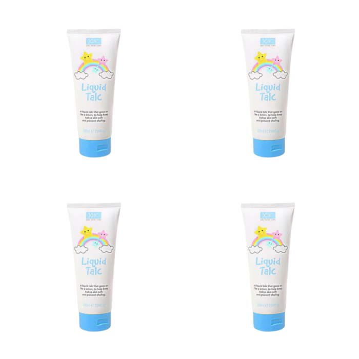 XBC Liquid Talc 200ml - Pack of 4