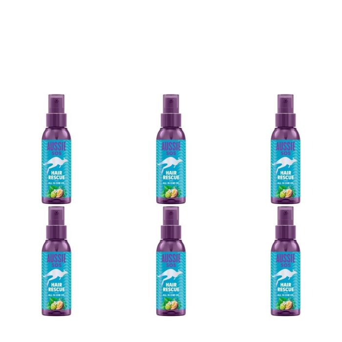 Aussie Hair Rescue All In One Hair Oil 100ml - Pack of 6