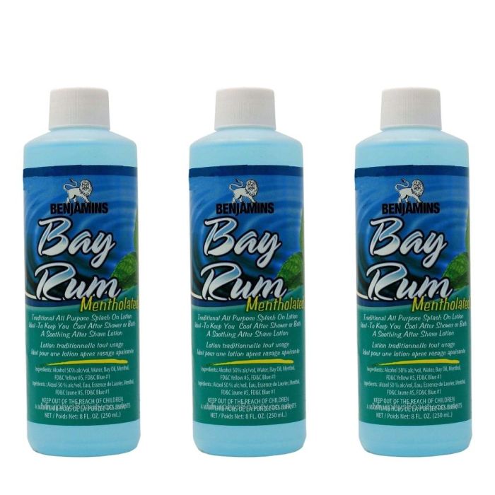 Benjamins Bay Rum Mentholated Lotion 250ml - Pack of 3