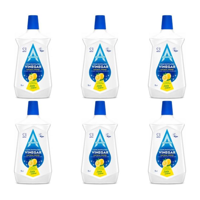Astonish Concentrated Vinegar Multi-purpose Cleaner 1L - Pack of 6