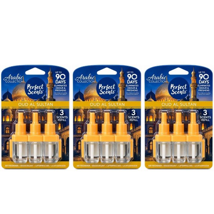 Perfect Scents Oud Al Sultan Air Freshener 3 Refill 20ml Per Pack - Pack of 3