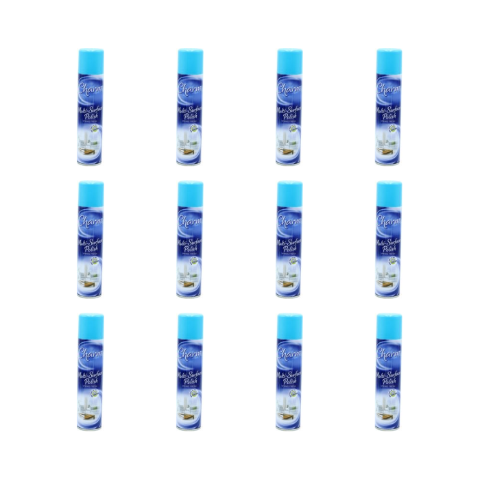 Charm Multi-Surface Polish Spring Fresh Cleans and Shines 330ml - Pack of 12