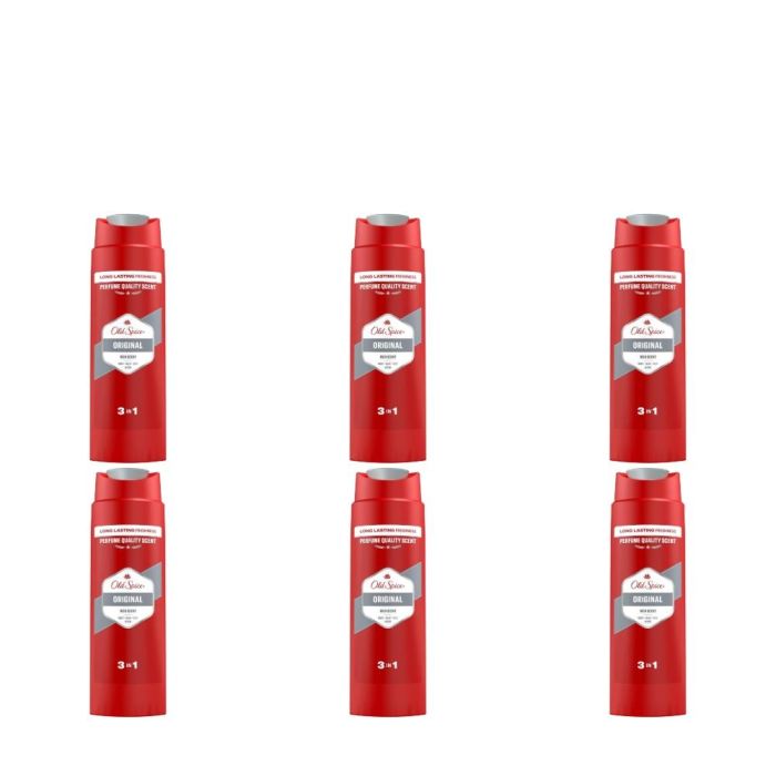 Old Spice Original 3 In 1 Shower Gel 400ml - Pack of 6