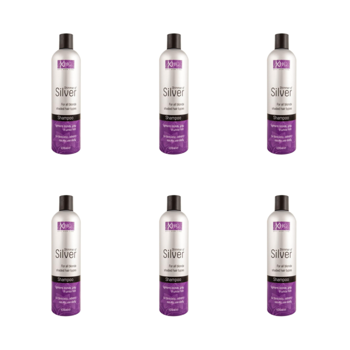 Xhc Shimmer Silver Hair Shampoo 400ml - Pack of 6