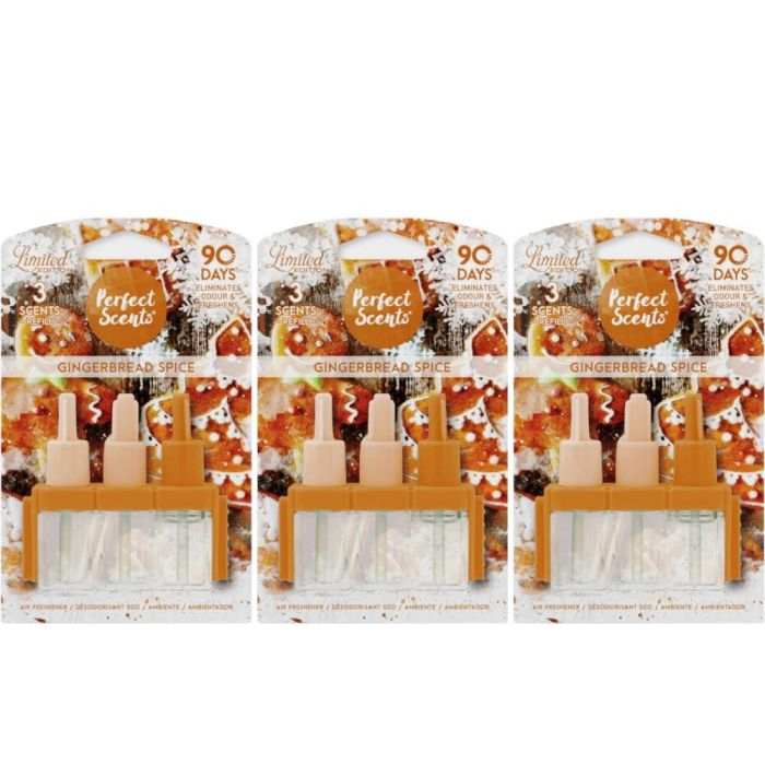 Perfect Scents Gingerbread Spice Air Freshener 3 Refill 20ml Per Pack - Pack of 3