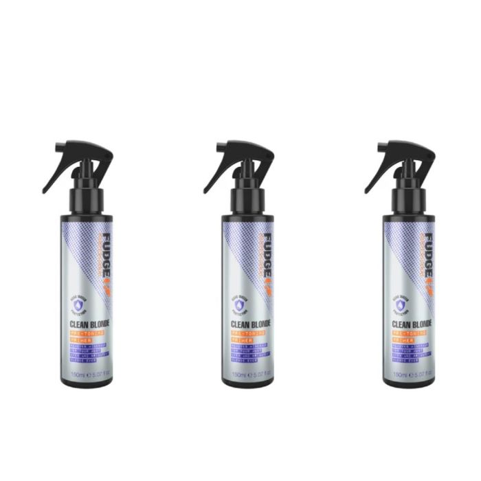 Fudge Clean Blonde Pre Toning Primer 150ml - Pack of 3