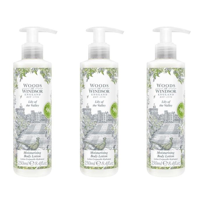 Woods of Windsor Lily of the Valley Moisturising Body Lotion 250 ML - Pack of 3