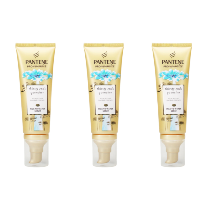 Pantene Pro-V Miracles Thirsty Ends Quencher Milk To Water Serum 70ML - Pack of 3