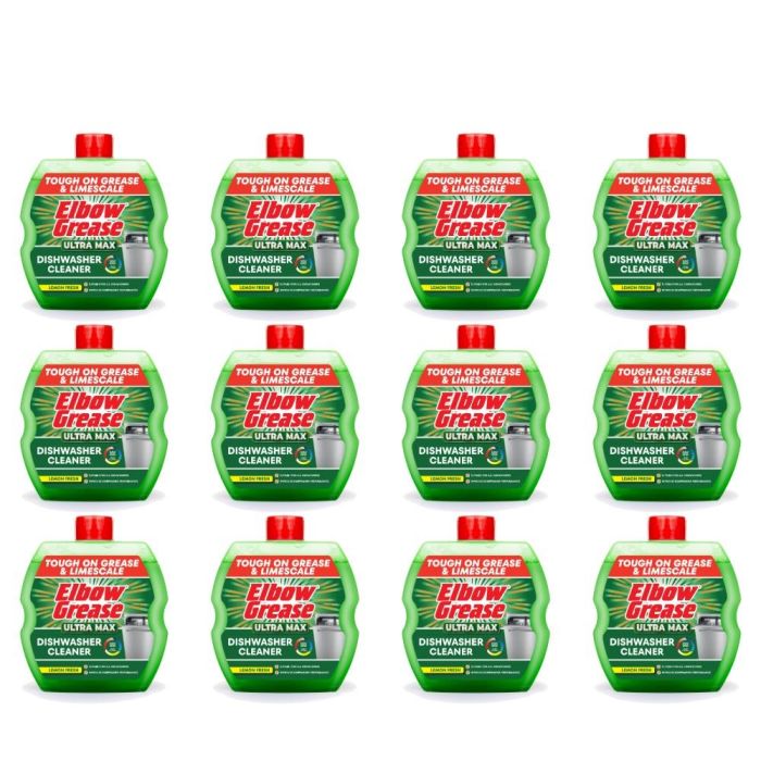 Elbow Grease Ultra Max Dishwasher Cleaner Lemon Fresh 250ml - Pack of 12