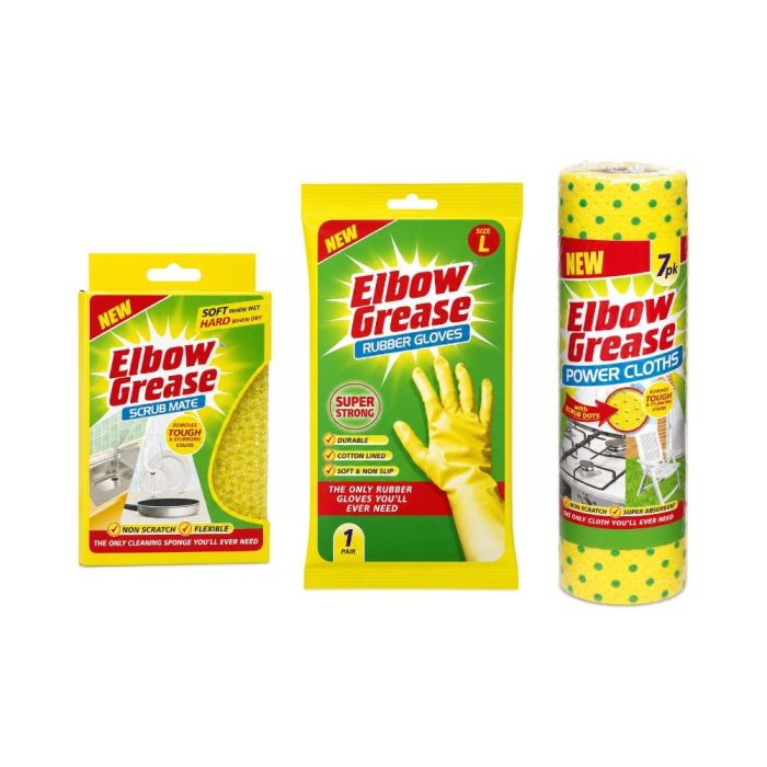 Elbow Grease Cleaning Essentials Bundle – 3-Piece Set