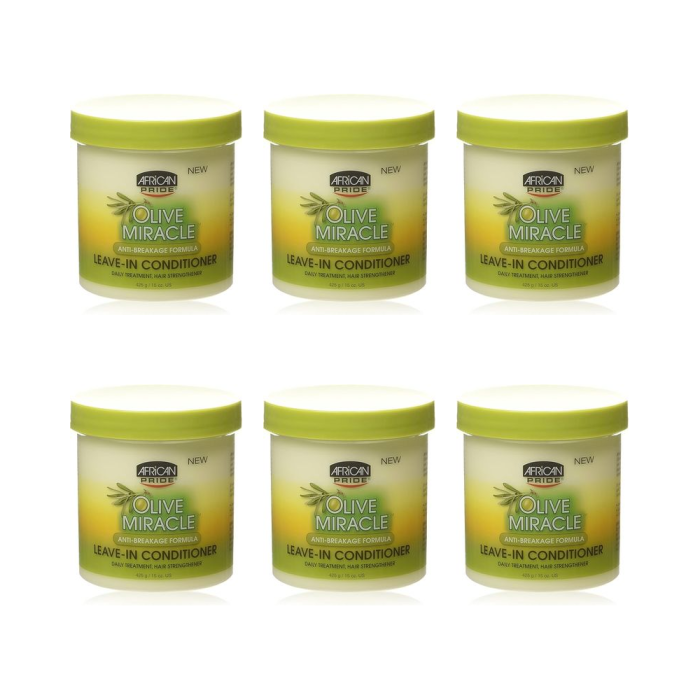 African Pride Anti-Breakage Leave-In Conditioner 15oz - Pack of 6