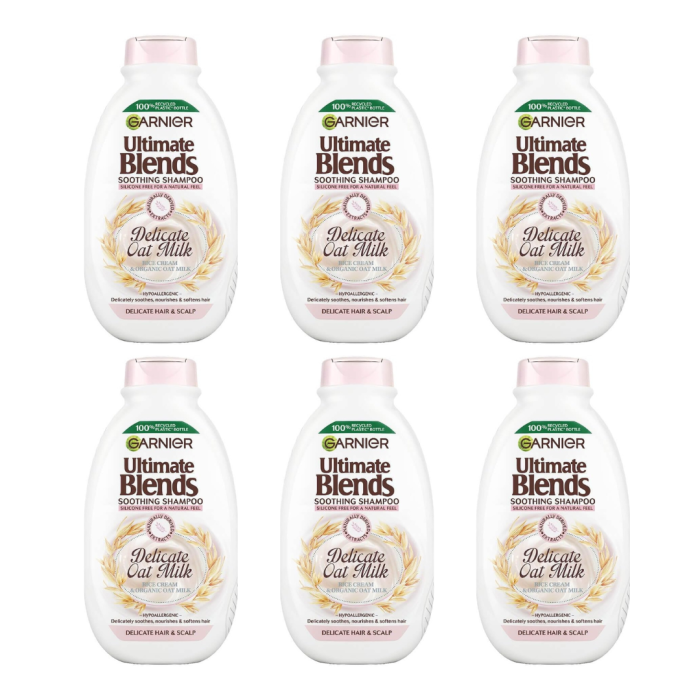 Garnier Ultimate Blends Oat Milk Shampoo 400ml - Pack of 6
