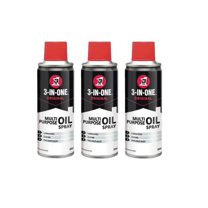 3-in-1 Original Multi-Purpose Oil Spray Prevents Rust 200 ML - Pack of 3