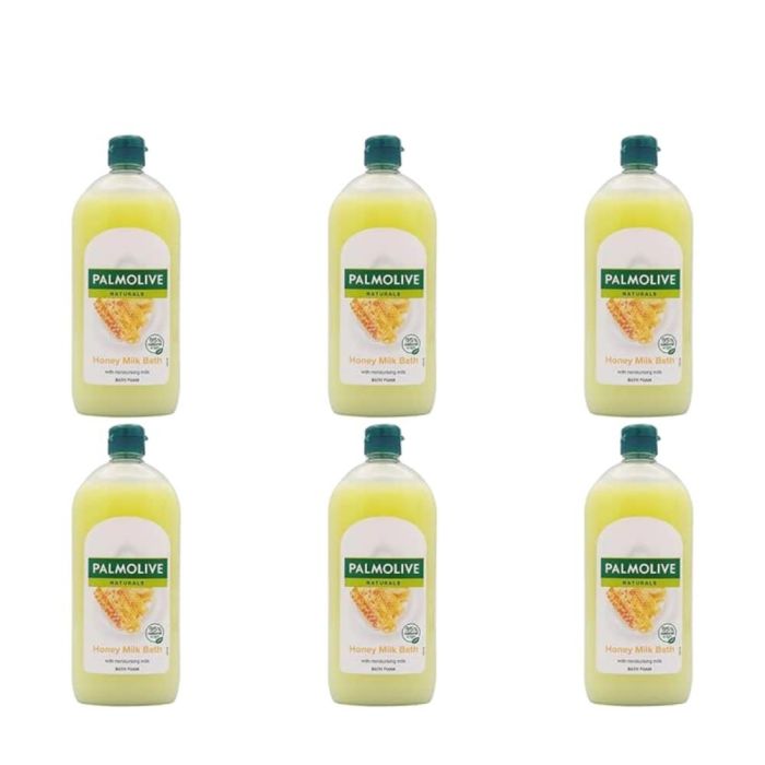 Palmolive Naturals Honey Milk Bath Foam 750ml - Pack of 6