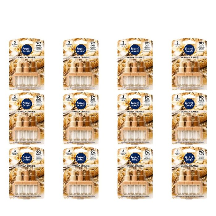Perfect Scents Vanilla Crumble Air Freshener 3 Refill 20ml Per Pack - Pack of 12