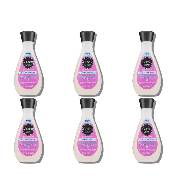 Cutex Ultra Powerful Nail Polish Remover 200ml - Pack of 6