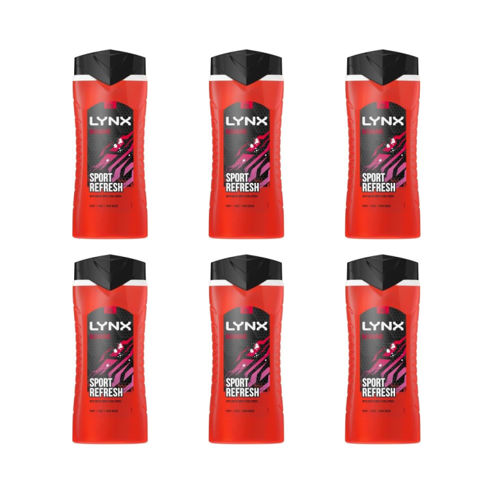 Lynx Sport Fresh Recharge Shower Gel 500 ML - Pack of 6