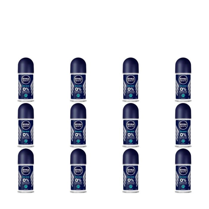 Nivea Men Fresh Ocean Deodorant Roll-On 50ml- Pack of 12