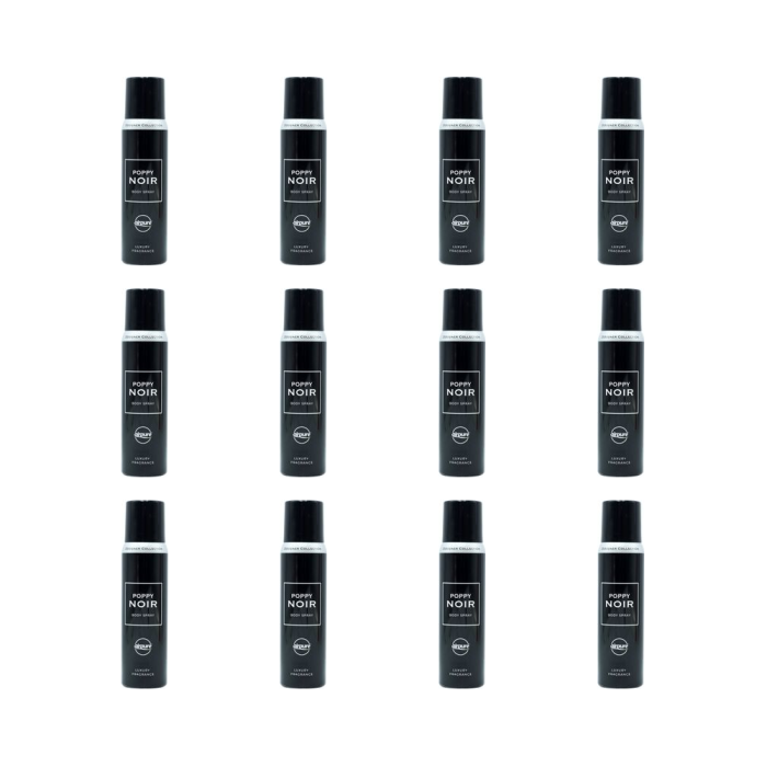 Airpure Designer Ladies Poppy Noir Body Spray 100ml - Pack of 12