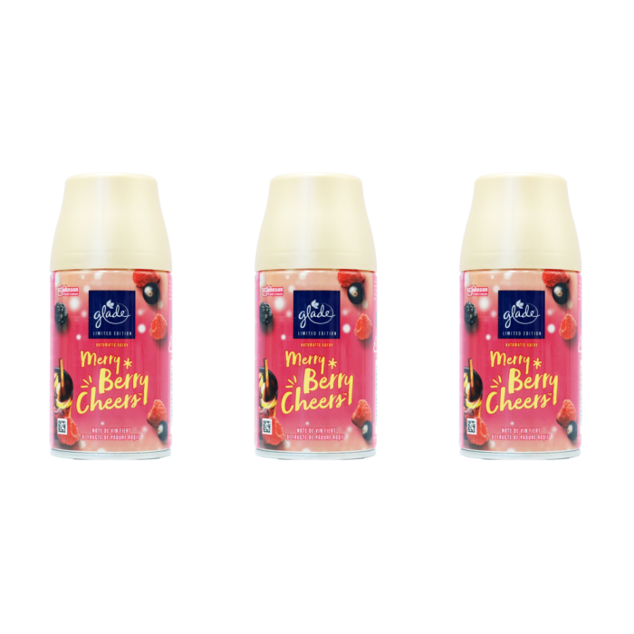 Glade Merry Berry Cheers Automatic Spray Refill 269ml - Pack of 3