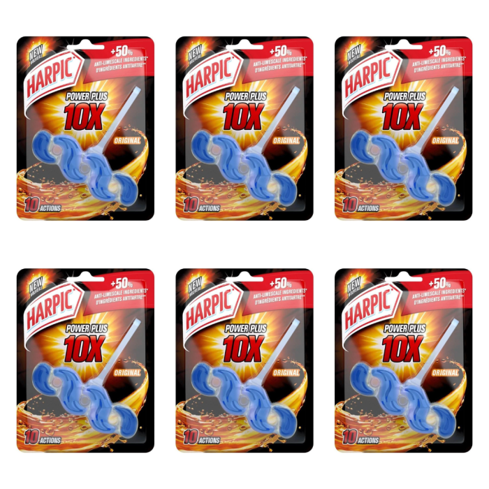 Harpic Active Fresh Lime Toilet Rim Block 35g - Pack of 6
