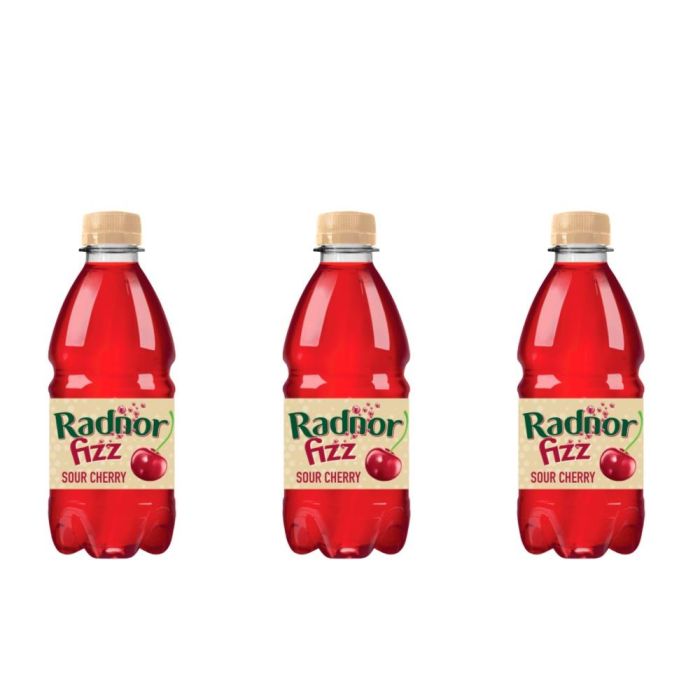 Radnor Fizz Sour Cherry Sparkling Drink 330ml - Pack of 3