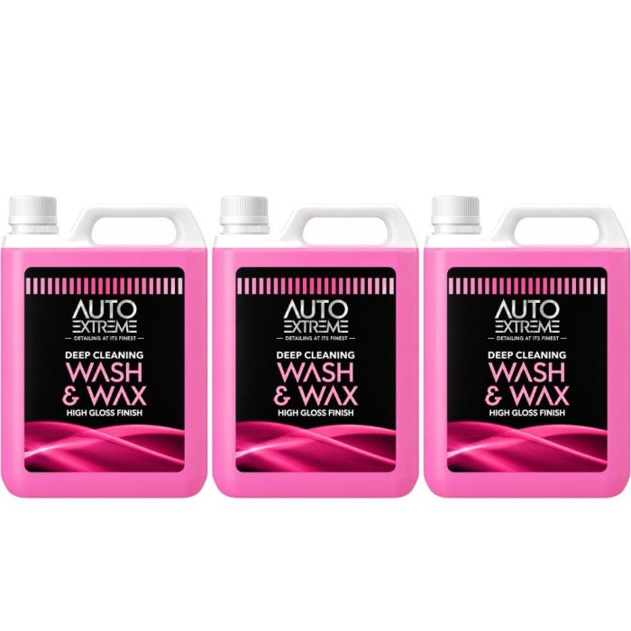 Auto Extreme Wash & Wax Deep Cleaning High Gloss Finish 3L - Pack of 3