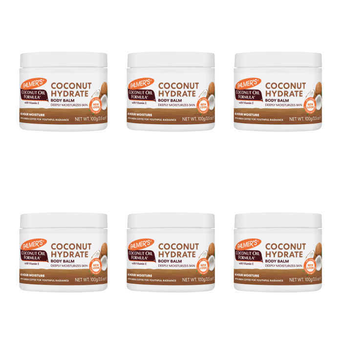 Palmer's Coconut Hydrate Body Balm 100 G - Pack of 6
