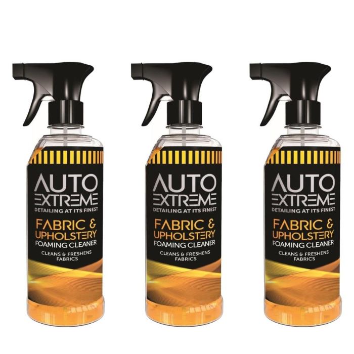 Auto Extreme Fabric & Upholstery Foaming Cleaner 720ml - Pack of 3