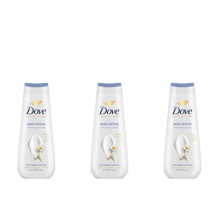 Dove Anti-Stress Chamomile & Oat Milk Shower Gel 600ml - Pack of 3