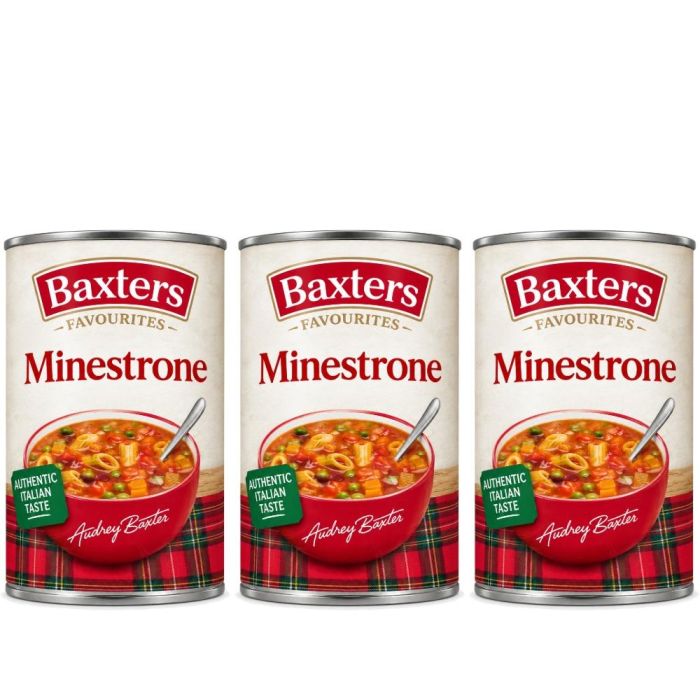 Baxters Favourites Minestrone Soup 400g - Pack of 3