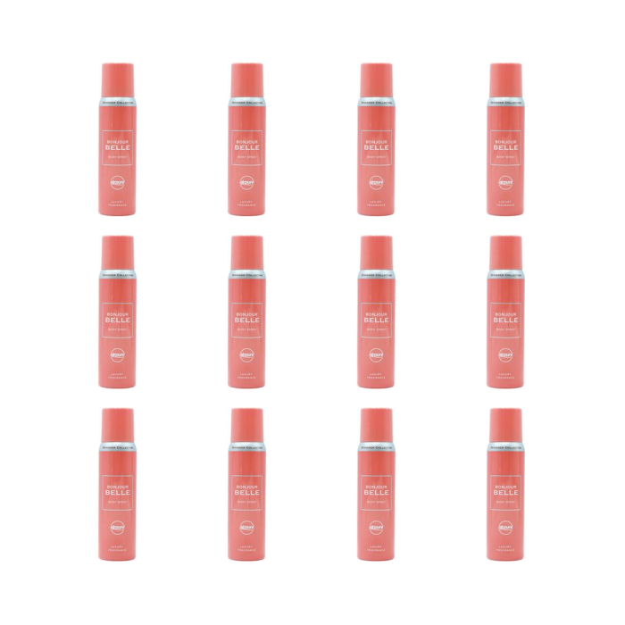 Airpure Designer Collection Ladies Bonjour Body Spray 100ml - Pack of 12