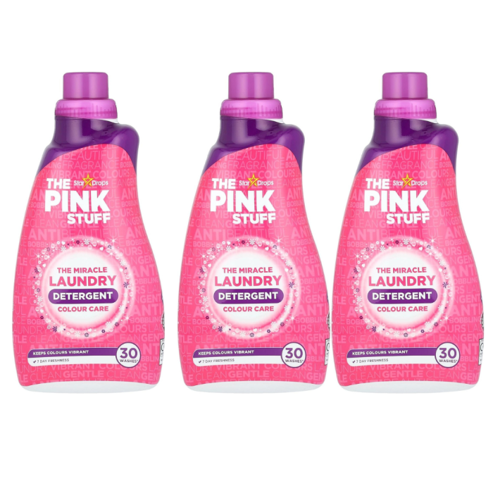 The Pink Stuff Colour Care Laundry Detergent 30 Washes - Pack of 3