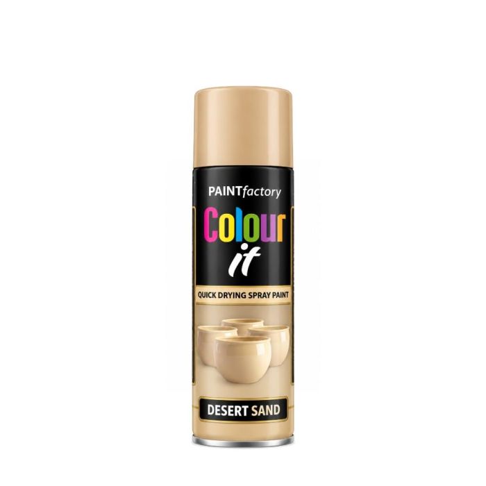 Paint Factory Colour It Desert Sand Matt Spray Paint 250ml - Pack of 3