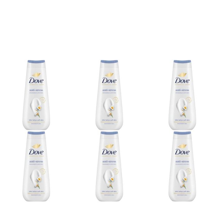 Dove Anti-Stress Chamomile & Oat Milk Shower Gel 600ml - Pack of 6