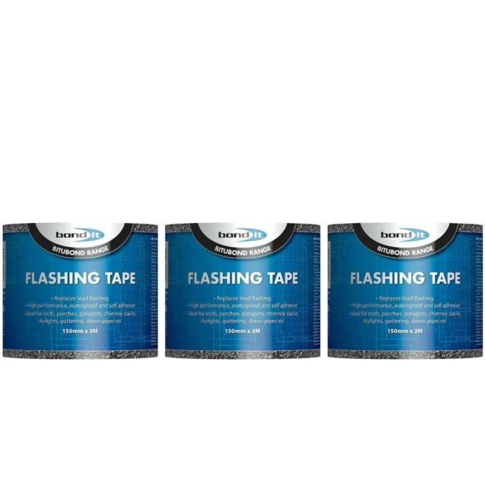 Bond It Bitubond Flashing Tape Grey 150mm x 3m - Pack of 3