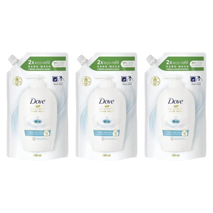 Dove Liquid Hand Wash Refill Care & Protect 500ml - Pack of 3